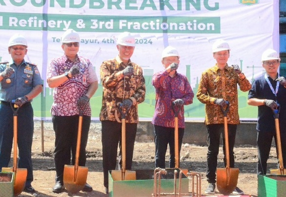 Ground breaking pembangunan pabrik di kawasan Pelabuhan Teluk Bayur Padang itu, Kamis (4/72024).