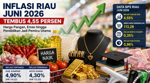 Inflasi di Riau naik 4,55 persen.(ilustrasi/int)