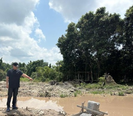 Lokasi pekerja PETI tenggelam di Kuansing.