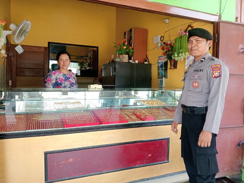 Polsek Simpang Kanan gelar patroli rutin untuk antisipasi gangguan Kamtibmas (foto/afrizal)