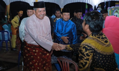 Bupati Siak, Alfedri saat hadiri pengukuhan PD Muhammadiyah dan Aisyiyah Siak 2022-2027.(foto: diana/halloriau.com)