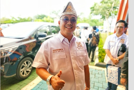 Ketua DPD Himperra Provinsi Riau, Donny Satria hadiri peluncuran Sertifikat Tanah Elektronik di Pekanbaru (foto/ist)