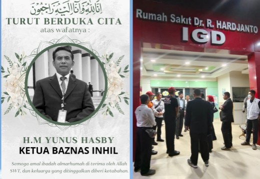 Ketua Baznas Inhil, HM Yunus Hasbi meninggal dunia ditabrak di Balikpapan (foto/int)