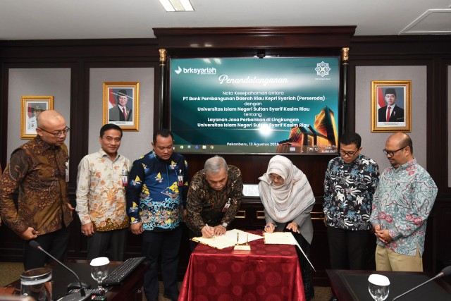 BRK Syariah gandeng UIN Suska Riau, wujudkan sistem keuangan syariah di kampus (foto/ist)