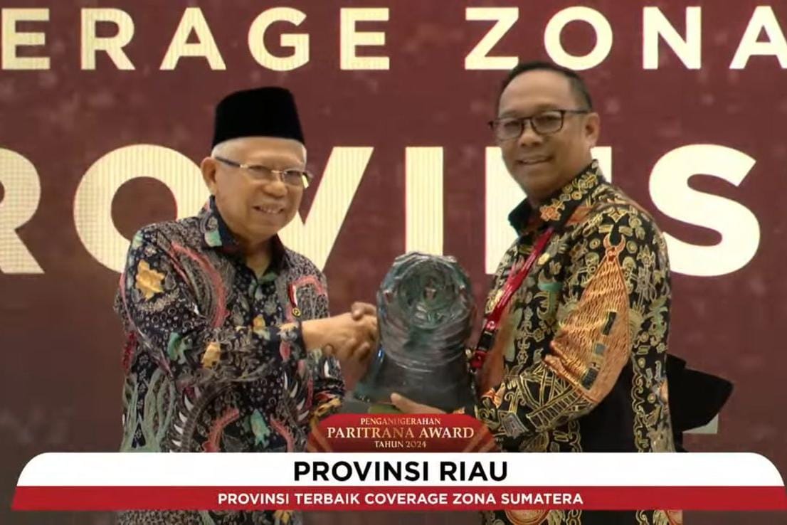 Penghargaan Paritrana Award 2024 diserahkan langsung oleh Wapres RI, Ma