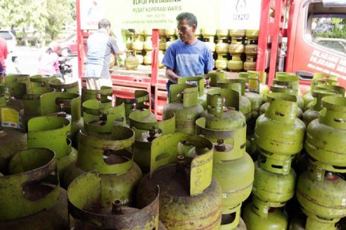 Pangkalan Gas LPG 3 Kg.(ilustrasi/int)