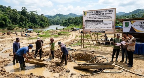 Begini 4 tahap mengurus izin tambang rakyat di Riau.(ilustrasi/AI/halloriau.com)