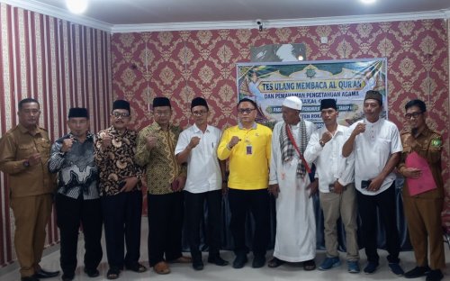 Enam calon penghulu di Rohil ikuti tes ulang Al-Qur’an.(foto: afrizal/halloriau.com)