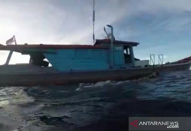 Salah satu kapal nelayan tradisional di Natuna, Kepri. Foto: Antara