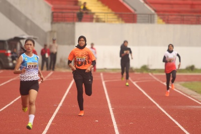 Para atlet berlaga di Porprov X Riau di Kuansing (foto/Rahmat)