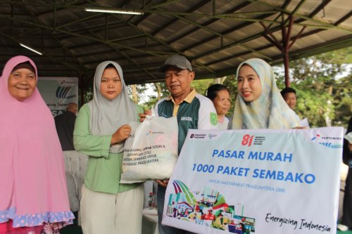 Pertamina EP Lirik gelar pasar murah.(foto: andi/halloriau.com)