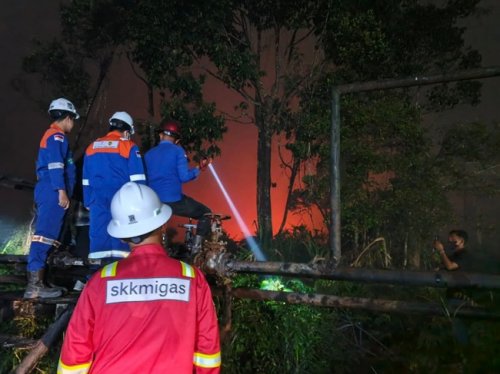 Proses pemadaman Karhutla.