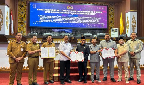 APBD-P Pekanbaru 2026 senilai Rp3,26 triliun disepakati.(foto: mimi/halloriau.com)
