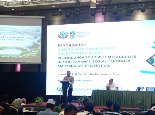 Polda Riau gandeng M4CR pulihkan mangrove tingkatkan kesejahteraan warga pesisir (foto/rivo)