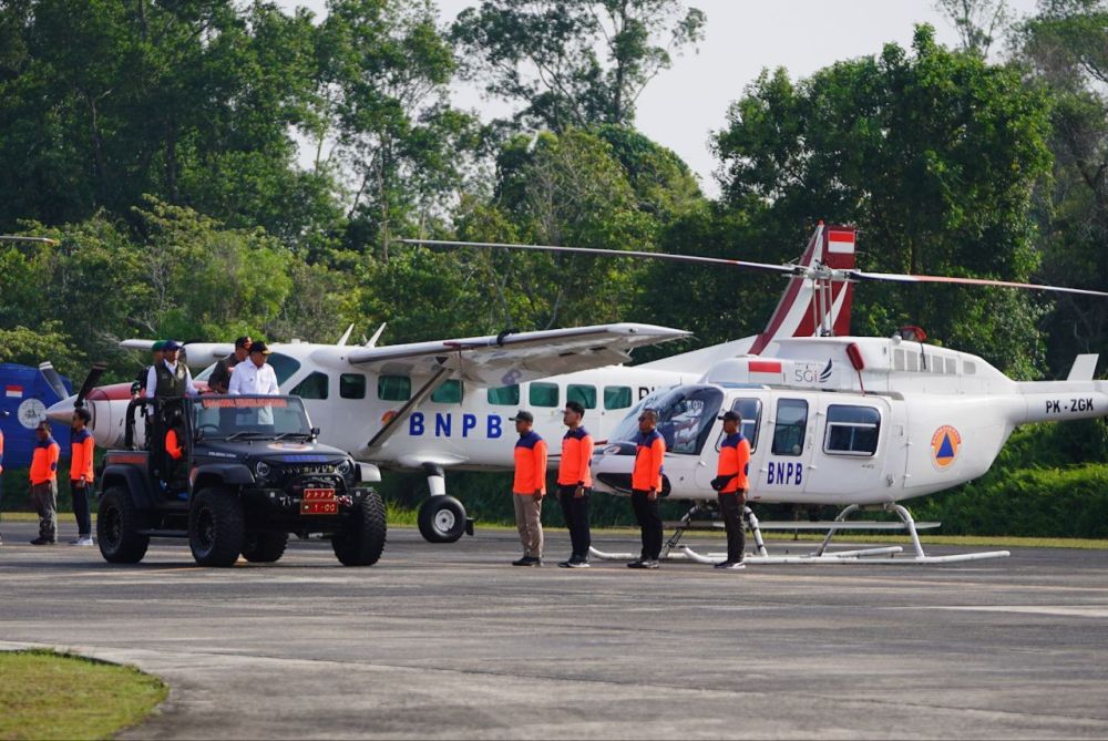 Dua helikopter BNPB siap patroli Karhutla di Riau (foto/ist)