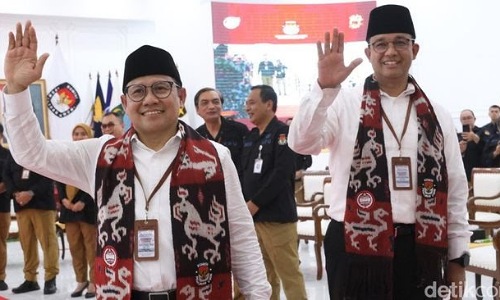 Pasangan Capres-Cawapres, Anies-Cak Imin.(foto: detik.com)