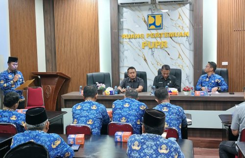 Kolaborasi PUPR dan BPJS Rohil untuk perlindungan pekerja.(foto: afrizal/halloriau.com)