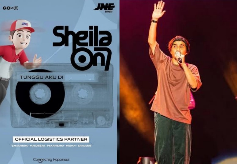 JNE Express mendukung operasional logistik konser Sheila On 7 selama tur di Pekanbaru (foto/int)