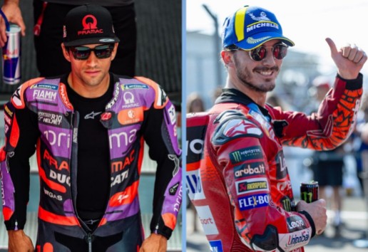 Duel krusial Martin (kiri) dan Bagnaia di MotoGP Mandalika 2024 (foto/Instagram)