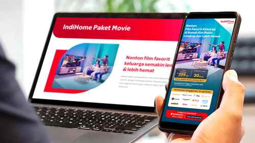 Telkomsel hadirkan IndiHome Paket Movie.(foto: istimewa)