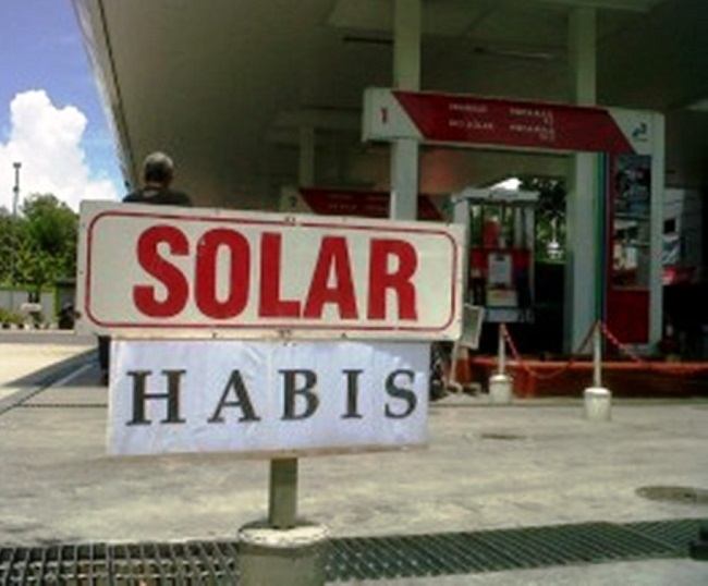 ilustrasi: Solar habis.