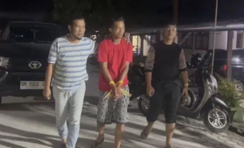 Tim Resmob Kampar tangkap pelaku pembunuhan (foto/rri)