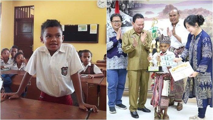 Nono, anak SD dari NTT sukses harumkan nama Indonesia dala lomba matematika tingkat internasional (foto/int)