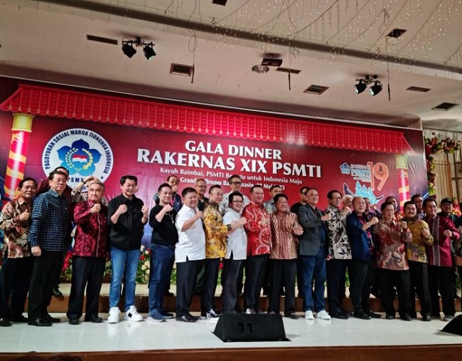 PSMTI sukses menggela Rapat Kerja Nasional (Rakernas) ke-19 dan Musyarawah Nasional Luar Biasa (Munaslub) di Hotel Banjarmasin International, Banjarmasin, Kalimantan Selatan, Sabtu (27/05/23). Foto: Istimewa