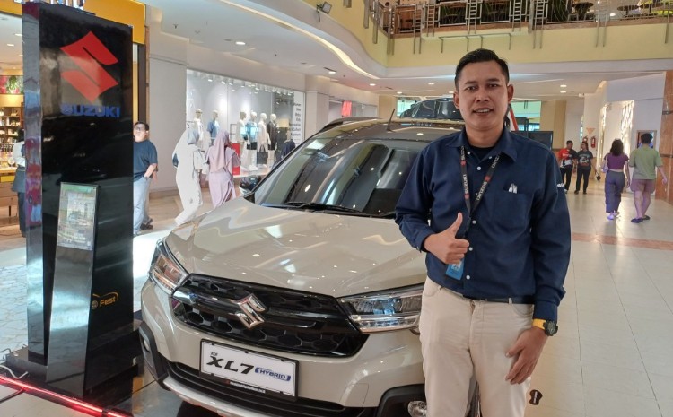 Suzuki hadirkan promo menarik untuk XL7 di pameran Mall SKA Pekanbaru (foto/Dini)