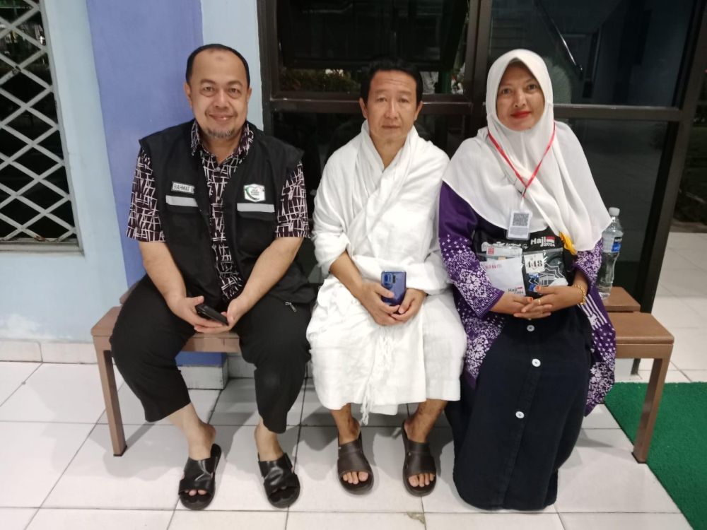 Dua jemaah haji asal Rohul, Riau  akhirnya diberangkatkan dengan Kloter BTH-18 (foto/int)
