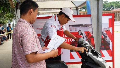 Peserta Festival Vokasi Satu Hati 2025 yang diselenggarakan AHM.(foto: istimewa)