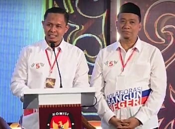 Paslon AMAn, Agung Nugroho dan Markarius Anwar.(foto: int)