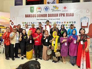 FPK Riau-PSMTI sukses kumpulkan 805 kantong darah (foto/int)