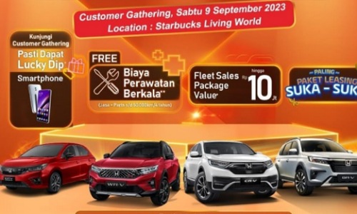 September Ceria Honda Arista Pekanbaru, DP Brio Rp10 Juta Bunga 0 Persen
