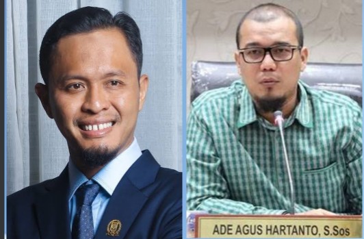 PAW Agung Nugroho dan Ade Agus sudah masuk ke Sekretariat DPRD Riau (foto/int)