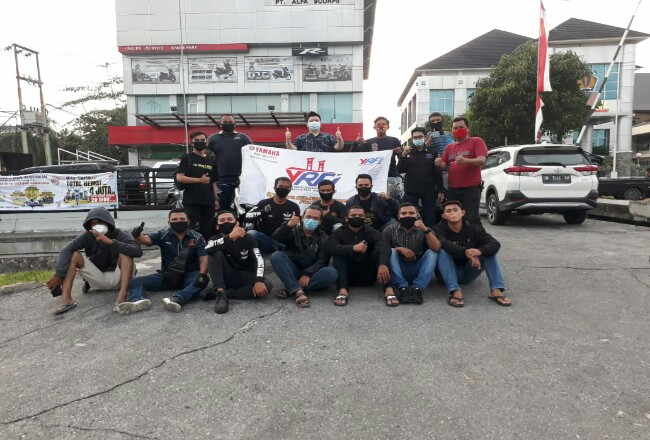 Perkuat Silaturahmi Antar Komunitas, YRFI Sumsel dan Formaxip Sambangi Alfa Scorpii