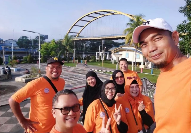 ASPPI Riau gelar jalan pagi di Rumah Tuan Kadi (foto/ist)