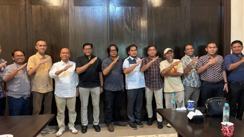Direktur PT BSP, Robi Junipa saat coffee morning bersama pimpinan redaksi yang tergabung dalam Asosiasi Media Siber Indonesia (AMSI) Riau (foto/ist)
