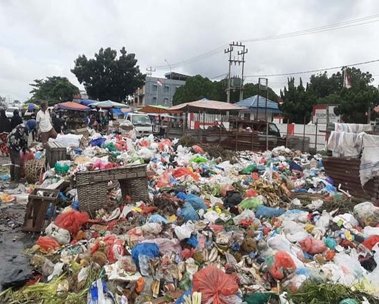 ilustrasi: tumpukan sampah.