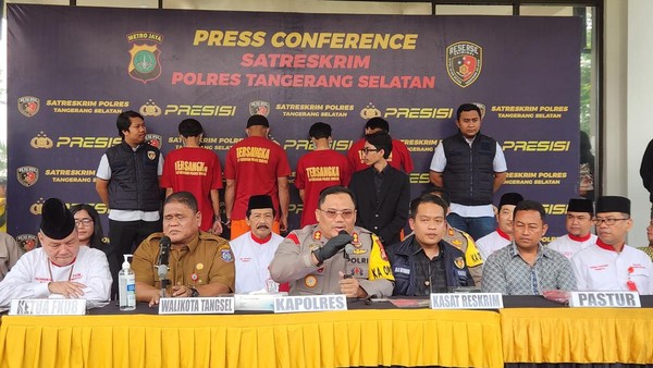 Polisi menetapkan tersangka pembubaran doa rosario di Tangsel (foto/int)