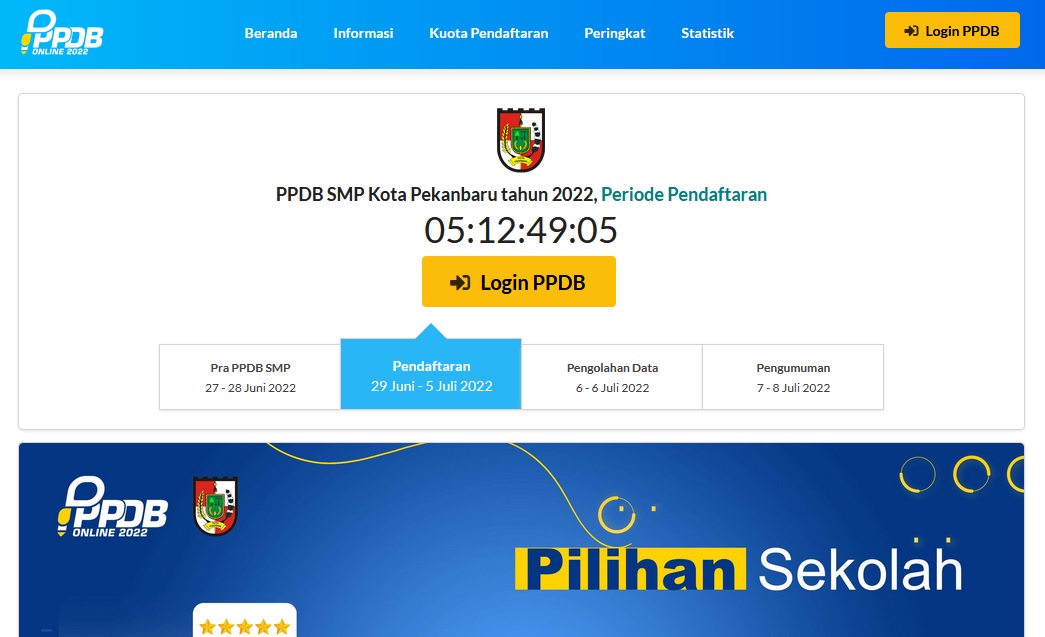 PPDB Online SMP Negeri Pekanbaru