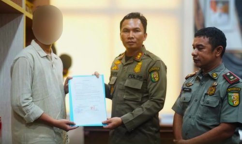 Satpol PPPKP Kuansing perketat penertiban warung remang-remang.(foto: ultra/halloriau.com)