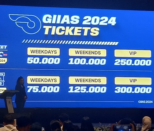 Harga tiket masuk GIAS 2024.