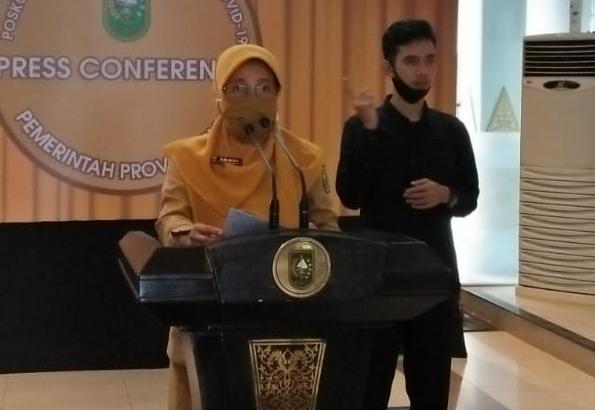 Kepala Dinas Kesehatan (Kadiskes) Riau, Mimi Yuliani Nazir.