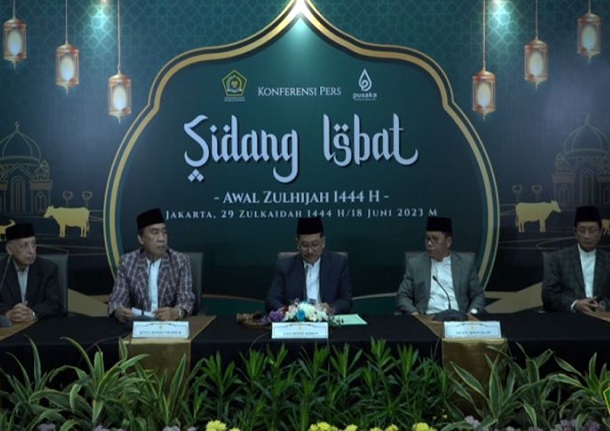 Sidang isbat awal Zulhijah yang digelar Kementerian Agama (Kemenag) pada Minggu (18/6/2023) menetapkan Iduladha jatuh pada 29 Juni 2023