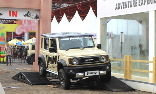 Suzuki Jimny 5-Door di event Jimny Adventure Experience di IIMS 2024.(foto: istimewa)