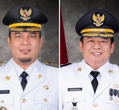 Bupati dan Wabub Inhu, Ade Agus Hartanto, MSi (kiri) dan Hendrizal resmi dilantik oleh Presiden Prabowo (foto/int)