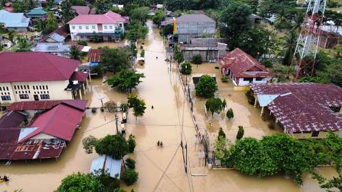 Banjir di Riau.(ilustrasi/int)