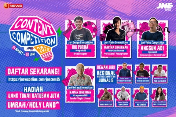 JNE mengadakan Content Competition 2025, berhadiah uang ratusan juta rupiah dan kesempatan umrah (foto/int)