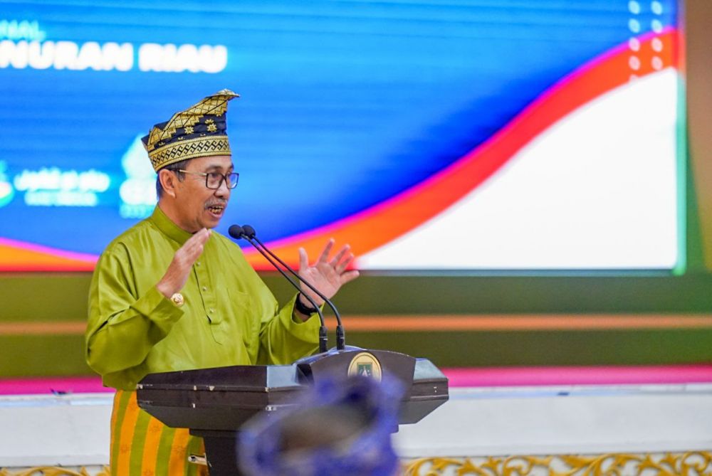 Gubernur Riau Syamsuar minta dukungan Menko Perekonomian terkait harga sawit (foto/int)